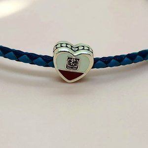 Poland Flag Charm Exclusive Heart Bead Charm